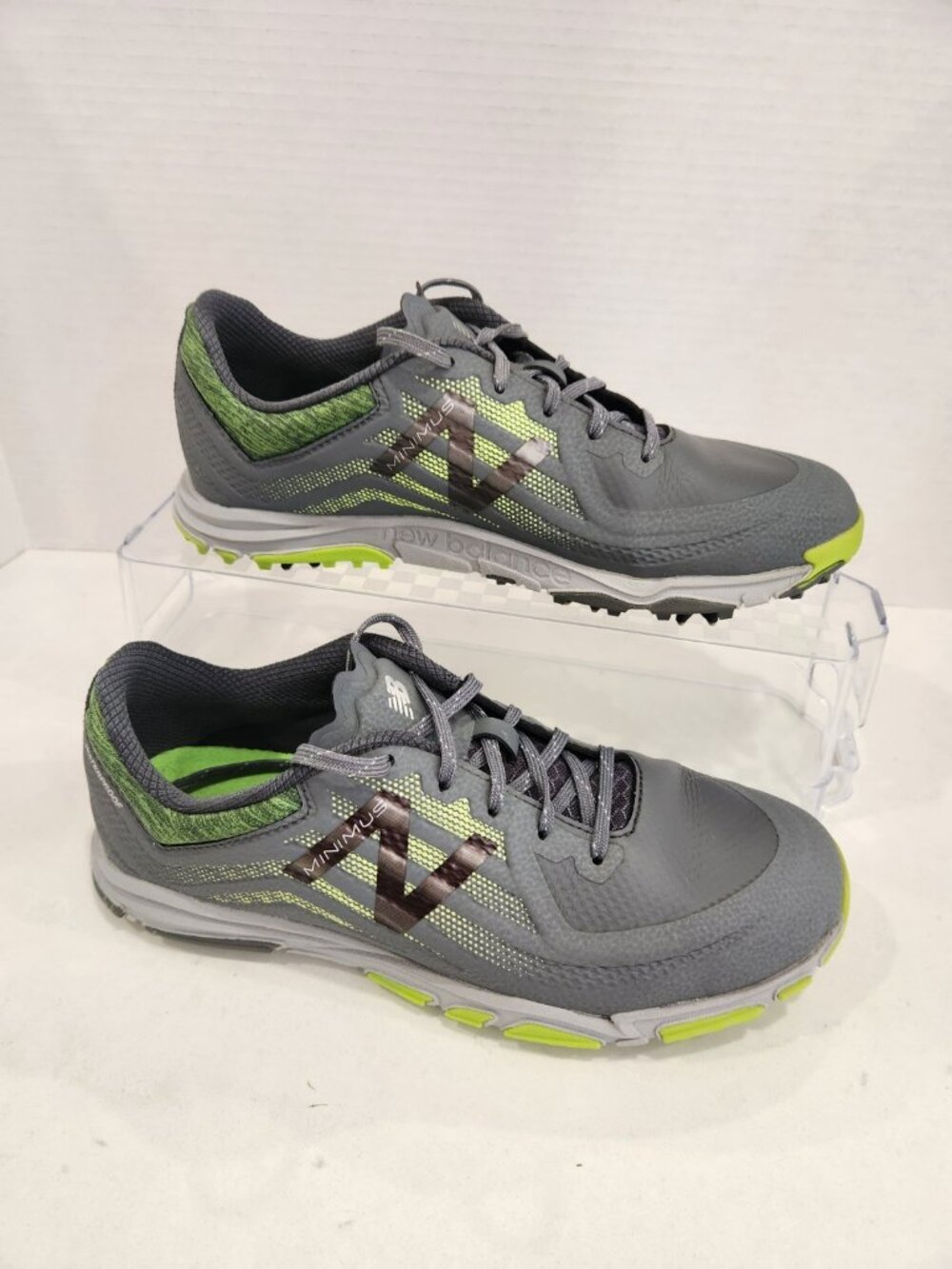 New Balance Minimus Waterproof Golf Shoes Size 11 2E White w/ Spikes NBG1007DGG